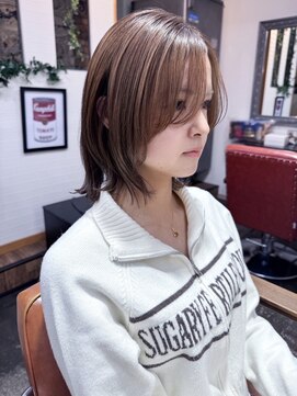 シック(Chic) シースルーロブ×ペールミルクティーベージュ☆彡