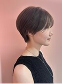 ハンサムショート×グレージュで透明感ショート