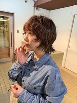 ハル ヘアスタジオ(haRu hair studio)&nbsp;レイヤーボブ×パーマ