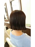 切りっぱなしボブ