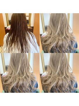 リノヘア 長野岡谷店(RINO Hair) 大人カッコいいロングレイヤー