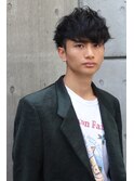 パーマでイメチェン!ツーブロックショート