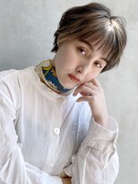 アイティー バイ アルバム 中野店(IT by ALBUM) パーマ風スタイリング_ウェーブパーマフォギーベージュ_7490