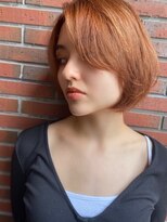 アリエッタ ギンザツー(ARIETTA GINZA2)&nbsp;ARIETTAGINZA2ハイトーンBOB/ひし形シルエット/オレンジブラウン