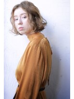 メーヴェ(Mowen) mowen×外ハネミディアム×ラフウェーブ×シルキーグレージュ