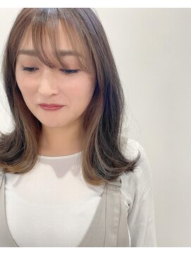 サロンプレッジエビノマル(salon PLEDGE ebinomaru) イヤリングカラー×ミディアムスタイル