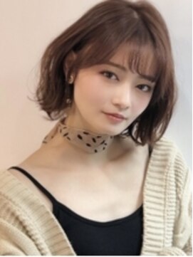 アグ ヘアー カルネ 放出駅前店(Agu hair carnet) 《Agu hair》エレガントな艶ショートボブ