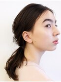 簡単ポニーテールヘアアレンジ　30代40代50代　　大人女性向け