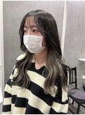 黒染めからのインナーカラー