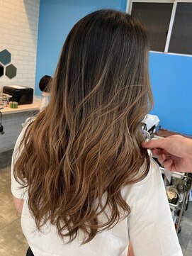 テトテ 三宮店(Tetote) 【tetote 五熊サロンスタイル】ハイライトグラデーション