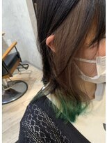 クシュ 所沢西口プロぺ通り(kusyu... )&nbsp;ペールベージュセクションカラーグラデーションカラー外ハネボブ