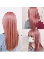 サイ アオヤマ(sai AOYAMA)&nbsp;ホワイトピンクベージュ[ブリーチ][ダブルカラー]