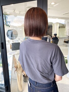 エンリッチヘア(enrich hair) ぷつんとボブ　アッシュグレージュ