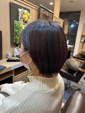 エルバイシオン(aile by sion) ☆ダークラベンダー☆ショートボブ