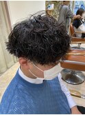 メンズ波巻きパーマ