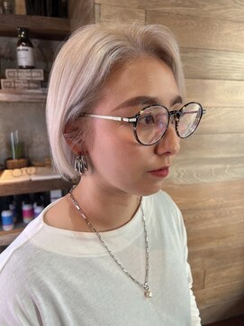 トレヘアー(tRe hair) ブリーチ　オージュ　シルキーベージュ