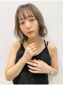 韓国風切りっぱなしボブ 髪質改善 小顔カット M9010