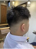スキンフェード風ベリーショート