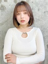 ハローバイシー 仙台(Hello by Sea)&nbsp;顔周り/前髪カット×韓国風レイヤーカット×ボブ[ボブ]
