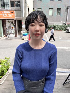 カフ(CAF) CAF FUKO ショートパーマ/ニュアンス/アッシュ/大阪/心斎橋