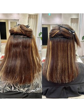 シンズ 銀座(sins) ハイライトが入ってる強い癖、sins式でここまで綺麗になる！