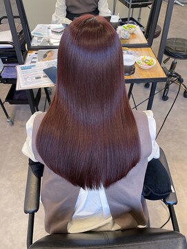 ナンバー(number+) 20代30代大人可愛い艶髪ピンクカラー