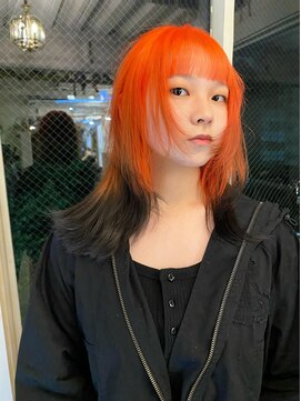 シーズ 栄(sea's) 顔まわりレイヤー×ルーツカラー