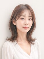 ロアールアオイ(LOAOL AOI) グレージュカラーで柔らかミディアムレイヤー