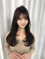 ハピネス 梅田茶屋町店(HAPPINESS)&nbsp;レイヤーカット/韓国ヘア/顔まわり/ブリーチなし/グレージュ