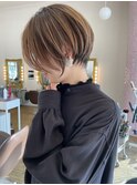 大人可愛い20代30代40代50代60代ショート/白髪ぼかし/大分/別府