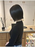 【VENTI 子安】顎下1センチ切りっぱなしボブ×グレーブラック