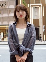 松本平太郎美容室 銀座本店 イノアカラー×質感ボブ/30代40代50代60代