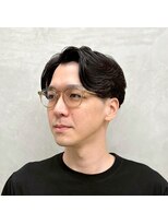 サームマン 人形町(SARM MAN)&nbsp;好感度抜群！流れるようなウェーブショート◎ビジネスパーマ