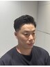 【特殊パーマコース】カットカット+シャンプー+シェービング+アイロンパーマ