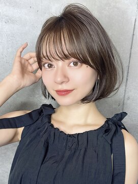 リークフー(Ree cu fuu) シースルーバングワンレンボブ秋カラー透明感カラー