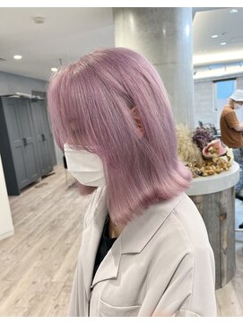 アンドソー 池袋(&so.) ハイトーンカラー/ホワイトブロンド／レイヤーカット/池袋