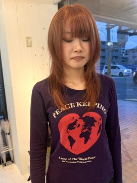 ハート(HART) ロングウルフ×オレンジベージュ