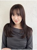 黒髪/クラゲヘアー/オリーブグレー/小顔/ココアベージュd22