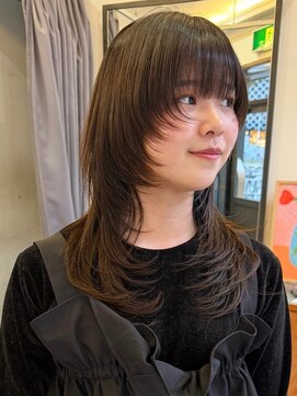 ヘアーアイスカルテット(HAIR ICI QUARTET) 20代30代◎小顔レイヤーグレージュ×透明感