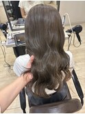 ブリーチなし透明感カラー