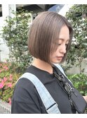 ワンレン/フレンチバング/ベージュ/A59