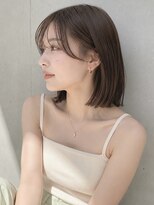 ノア 三宮店(NOA)&nbsp;【NOA】くびれショートボブ×シースルーバング×極細ハイライト