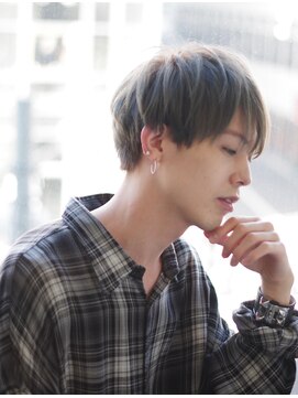 サークル(CIRCLE) ブルーブラック/スパイキーショート/サーフカールフェザーパーマ