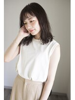 サク(Sac.)&nbsp;Sac.栃木優佑　似合わせカット　ミディアムパーマ　透明感カラー