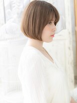 モッズヘア 越谷(mod's hair)&nbsp;外国人風ミルクティーブラウン前下がりボブa越谷20代30代40代