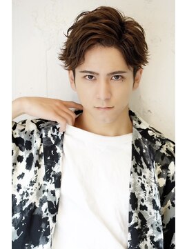 ロミーオム 本厚木(ROMMY. Homme) 色気のあるアップバングショート☆艶感/束感◎ROMMY.Homme