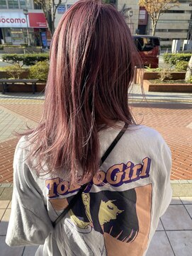 ヘアメイク ポルテ(HAIR MAKE PORTE) Pink × beige