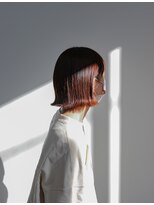 ノード(NODO) 切りっぱなしのオレンジカラーボブ♪