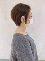 ロンド ストラーダ 心斎橋(Lond strada)&nbsp;ショート×ハイライト白髪ぼかし×シルキーベージュ[心斎橋]