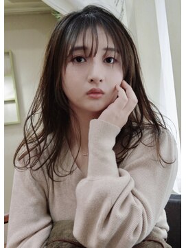 ヘアカフェ コトノハ(hair cafe Kotonoha) 【コトノハ】ブラウン系カラー小顔 モテ髪 髪質改善ウザバング